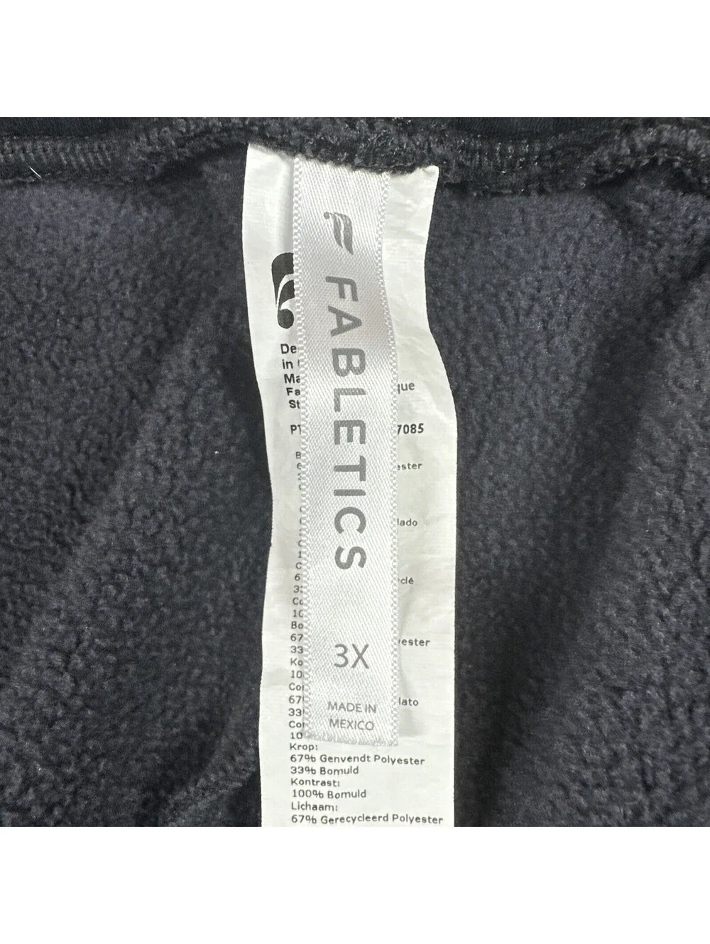 Fabletics Men's 3x Black Elastic-Waist Joggers Pockets Sweats